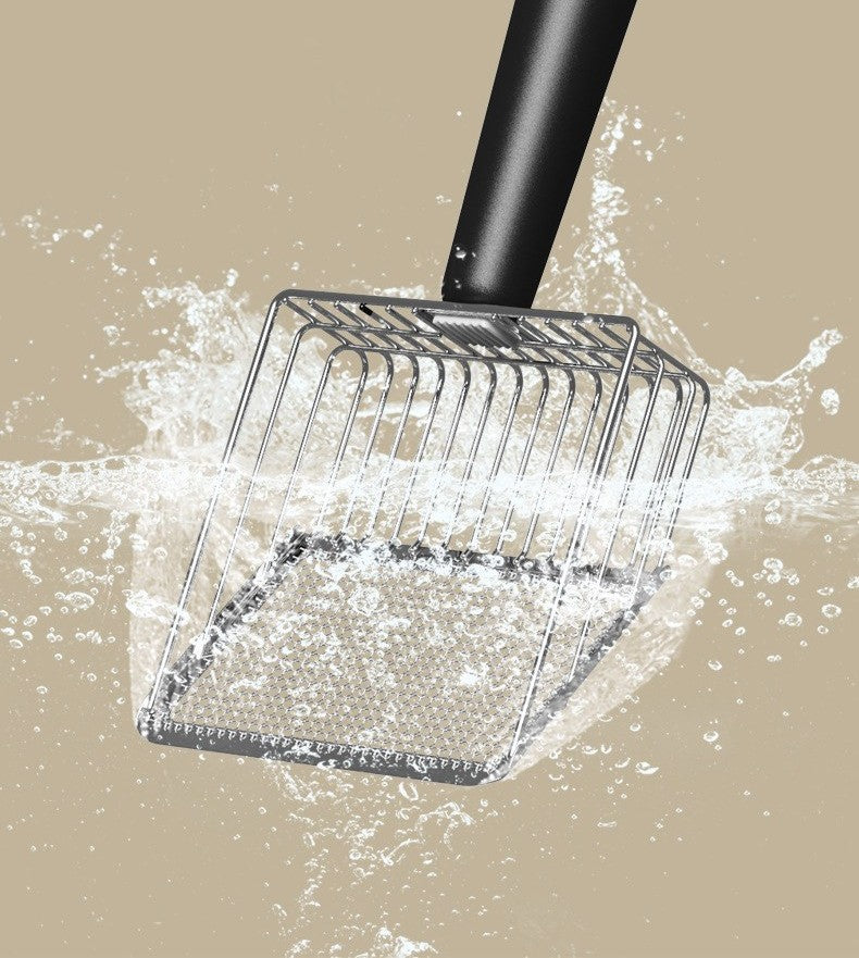 Metal cat litter scoop with holder by Glow Ritual