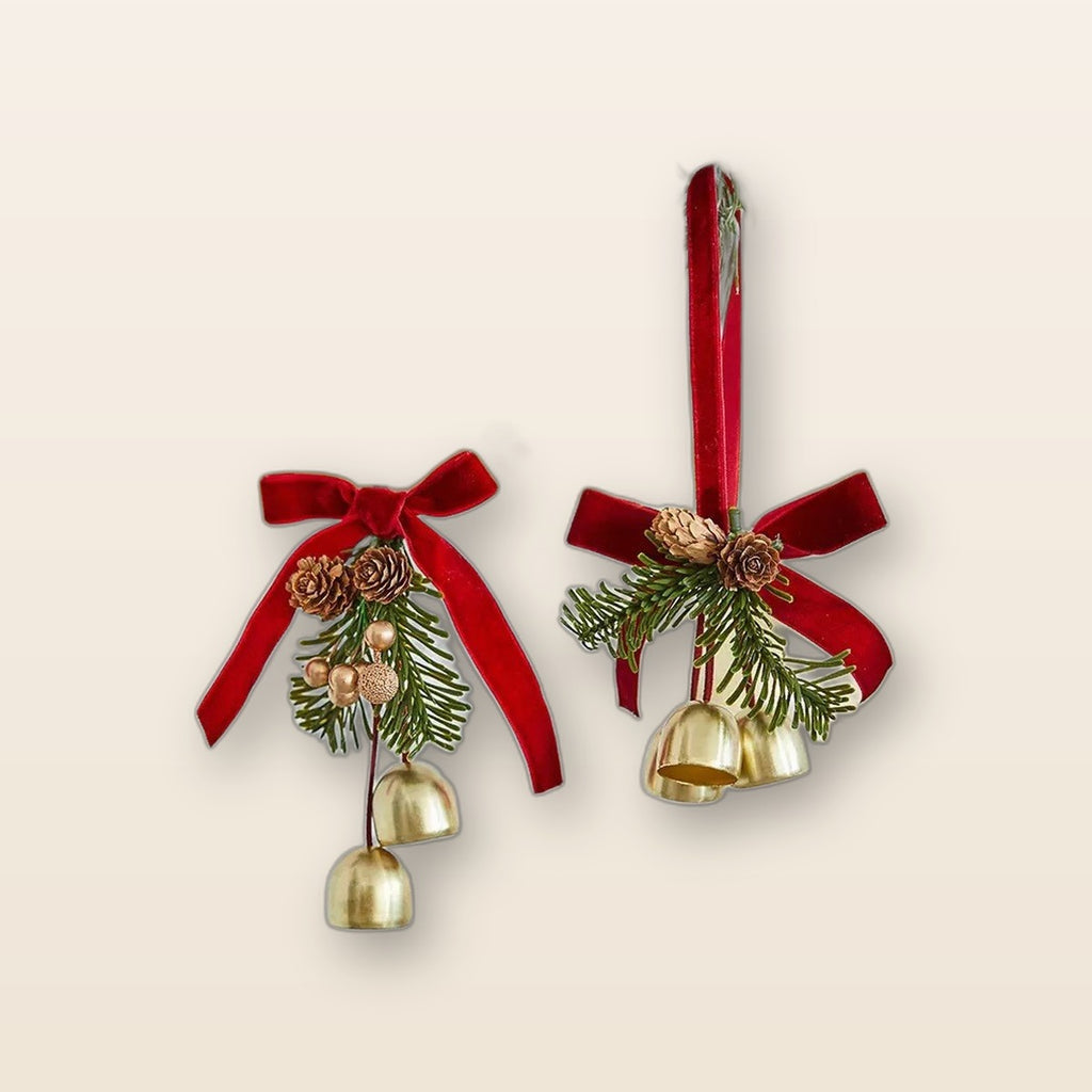Christmas bell door hanger by Glow Ritual