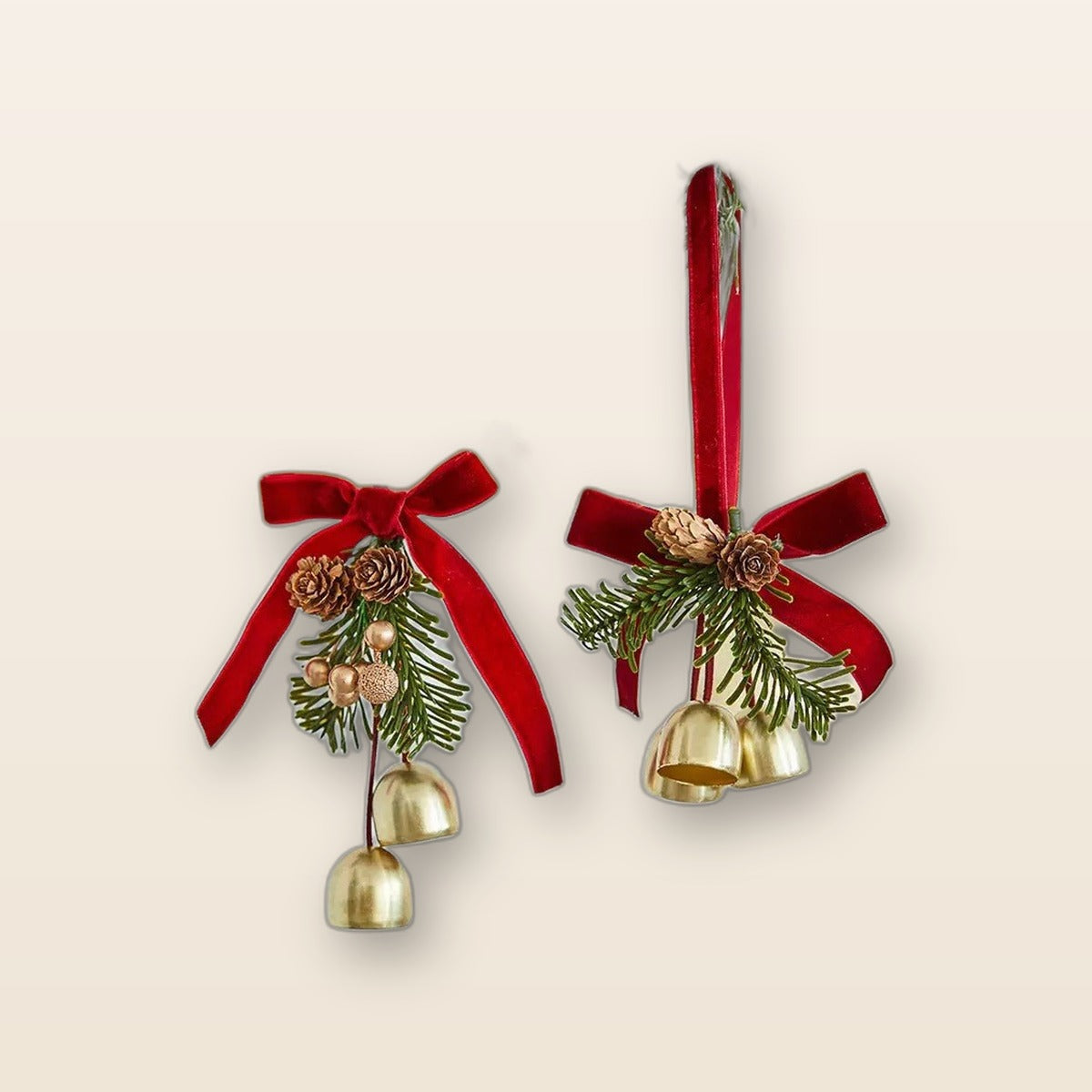 Christmas bell door hanger by Glow Ritual