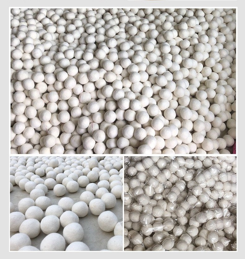 Wool dryer balls by Glow Ritual