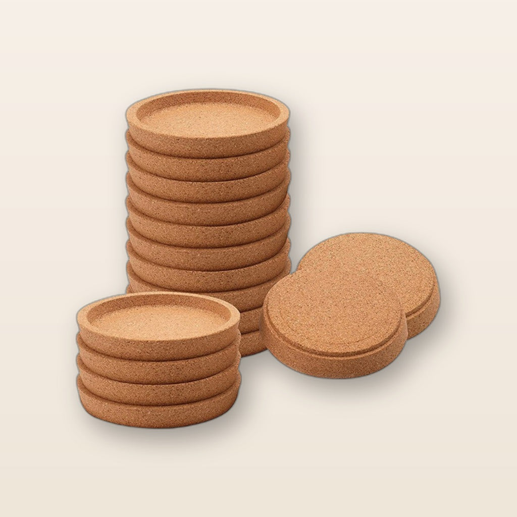 Cork coaster set by Glow Ritual