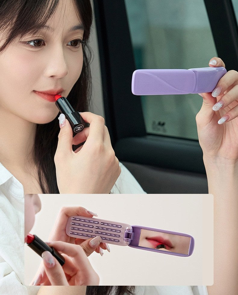 Folding comb with mirror by Glow Ritual