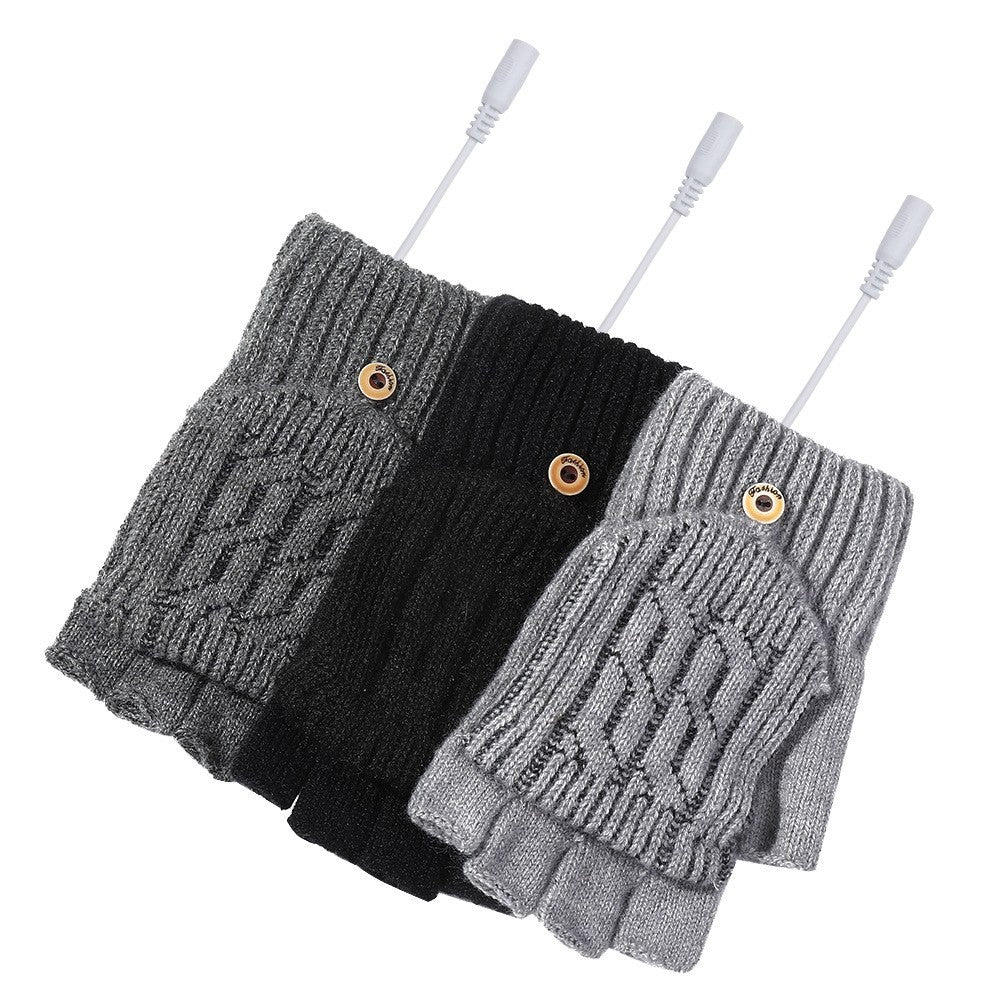 USB heated fingerless gloves by Glow Ritual
