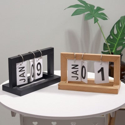 Wooden perpetual calendar by Glow Ritual