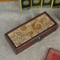 Vintage wooden pencil box by Glow Ritual