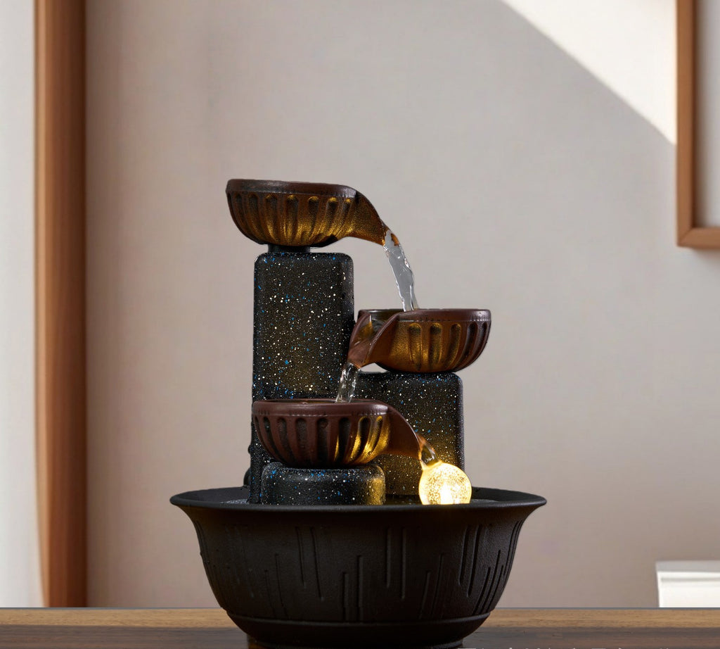 Tabletop water fountain by Glow Ritual