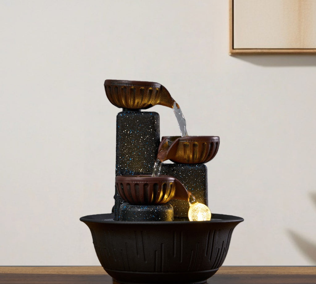 Tabletop water fountain by Glow Ritual
