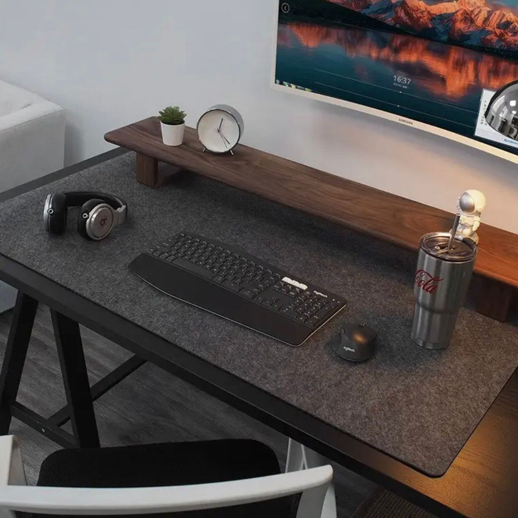 Felt desk mat by Glow Ritual
