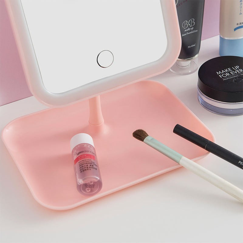 LED desktop vanity mirror by Glow Ritual