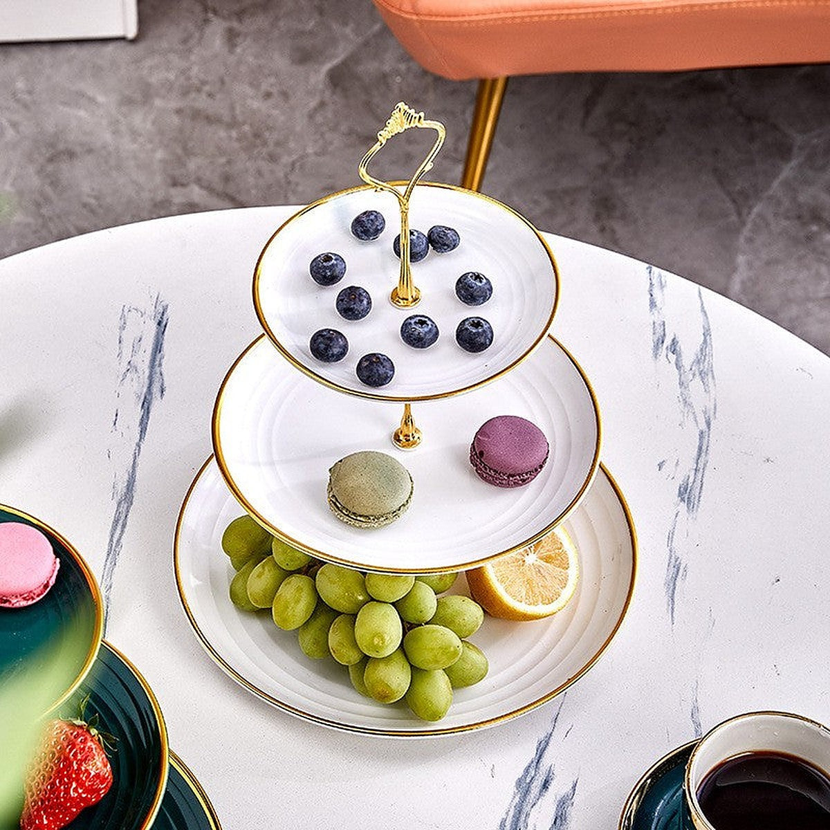 3-tier dessert stand by Glow Ritual