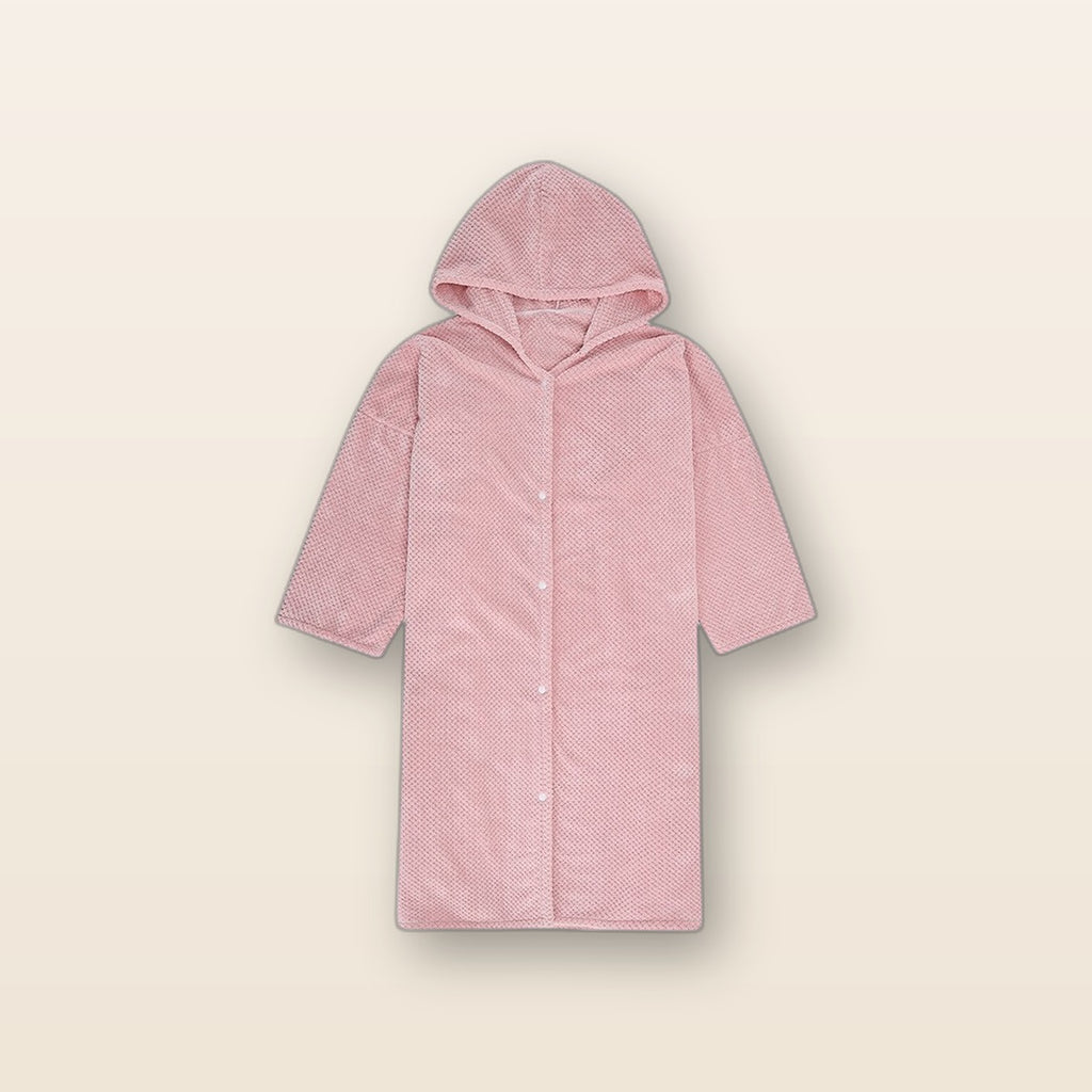 Hooded towel robe by Glow Ritual