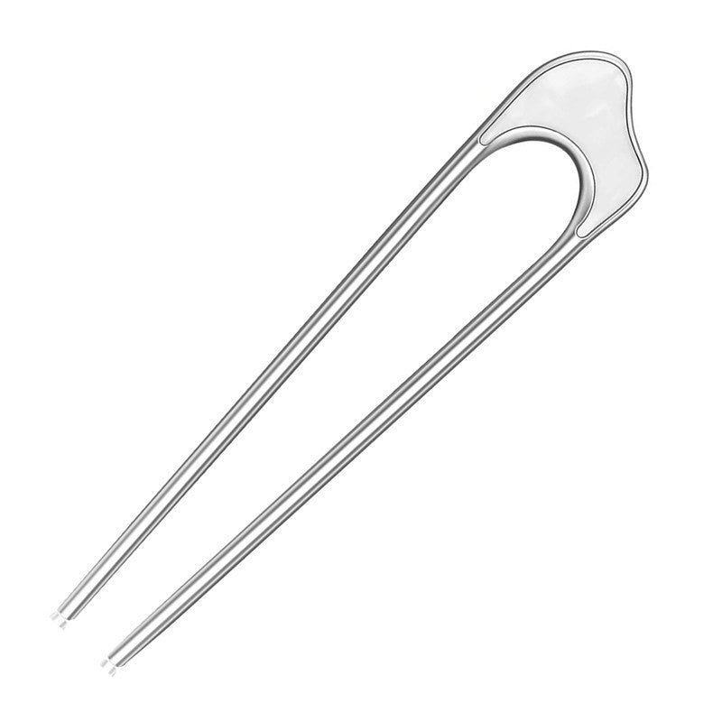 Metal U-shaped hair stick by Glow Ritual