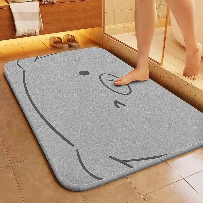 Quick-dry diatomite bath mat by Glow Ritual