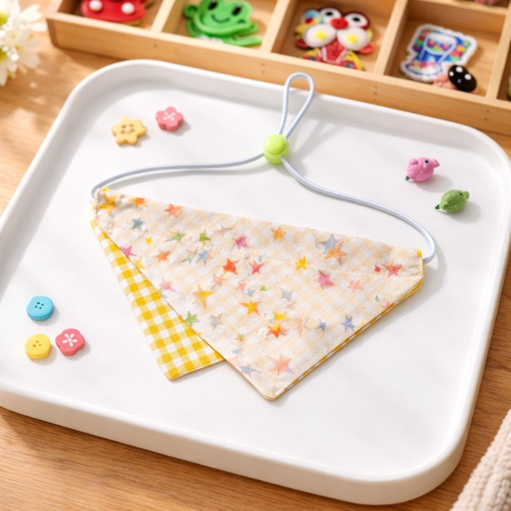 Cotton dog bandana by Glow Ritual