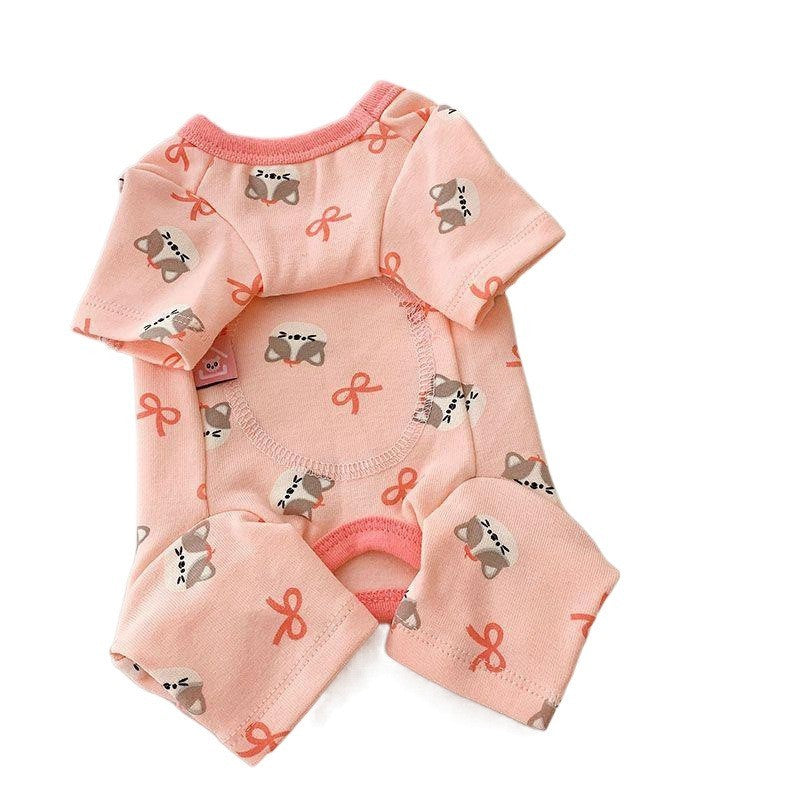 Fleece dog pajamas by Glow Ritual