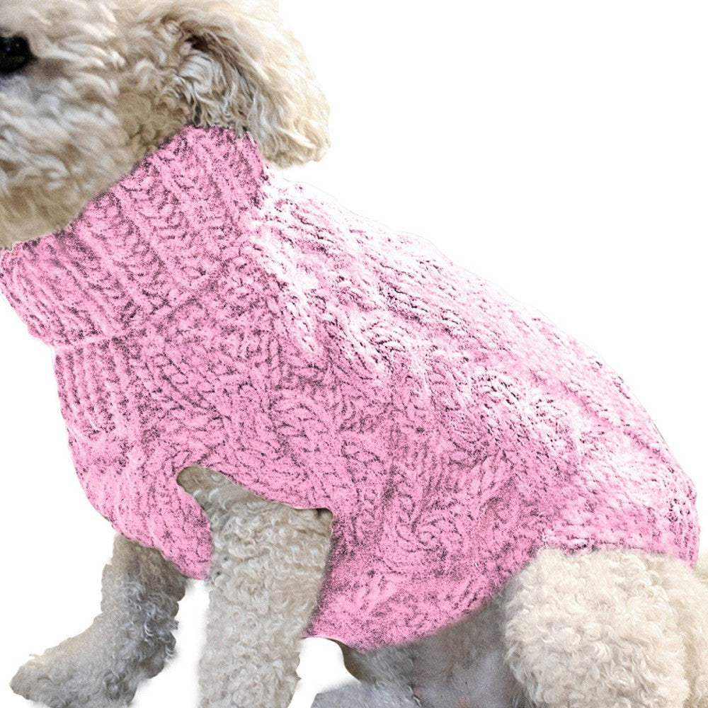 Knit dog sweater by Glow Ritual
