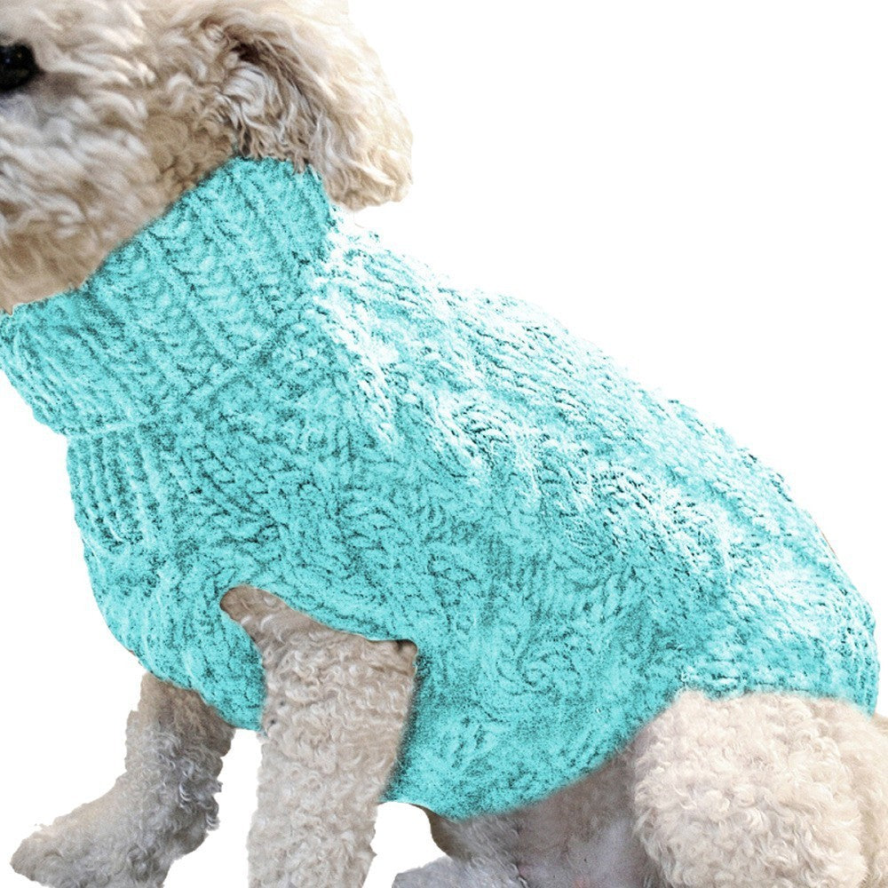 Knit dog sweater by Glow Ritual