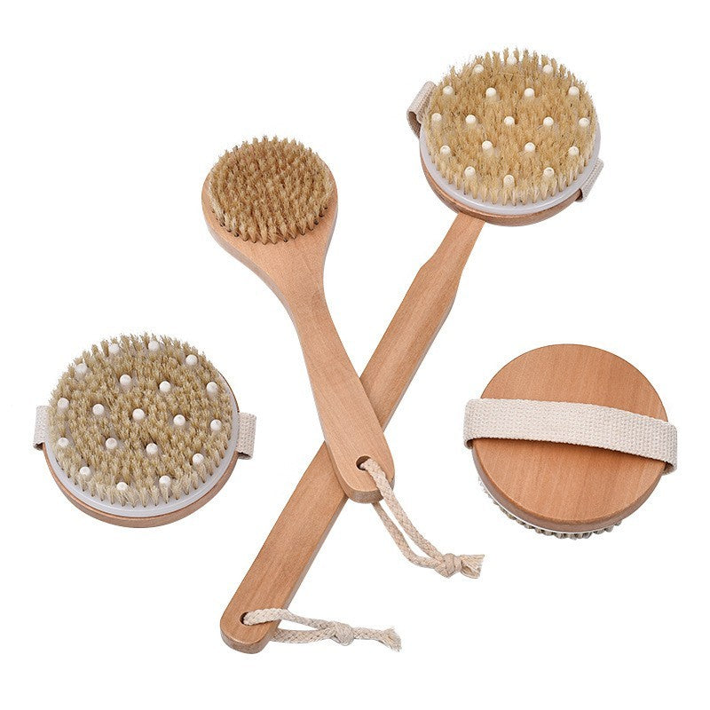 Natural bristle dry body brush by Glow Ritual