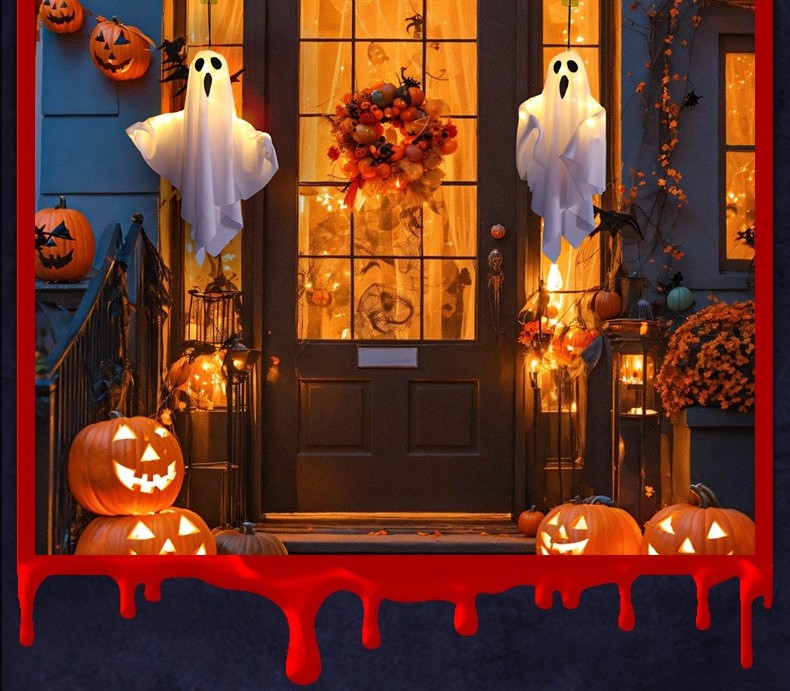Hanging ghost light by Glow Ritual