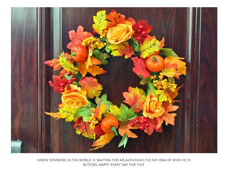 Fall maple wreath by Glow Ritual