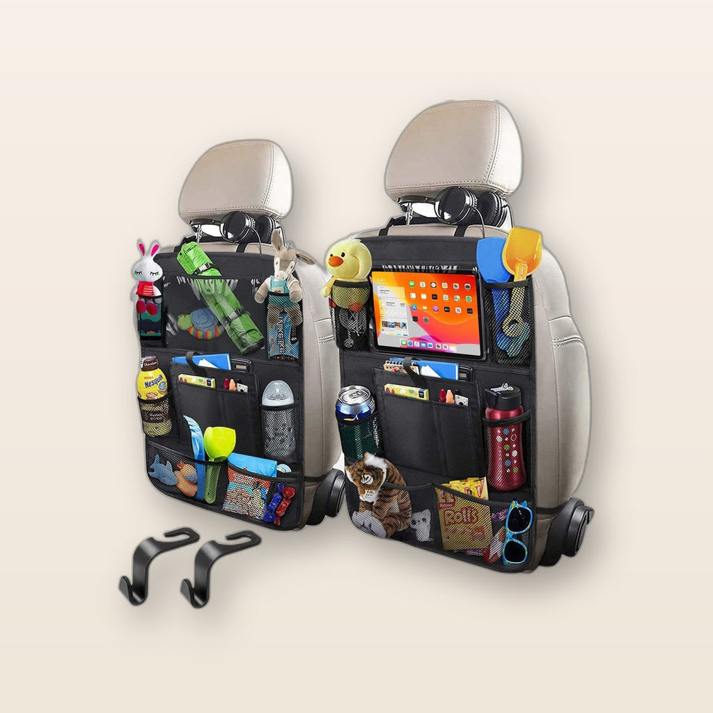 Car backseat organizer by Glow Ritual