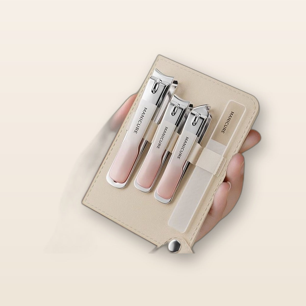 4-piece manicure set in case by Glow Ritual