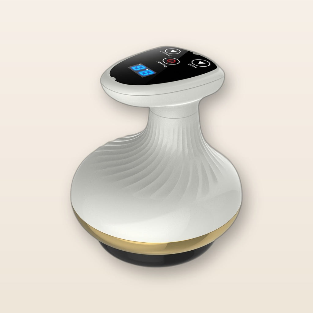 Smart cupping and gua sha massage device by Glow Ritual