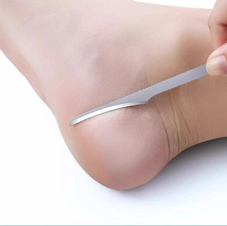 Stainless steel foot callus shaver by Glow Ritual