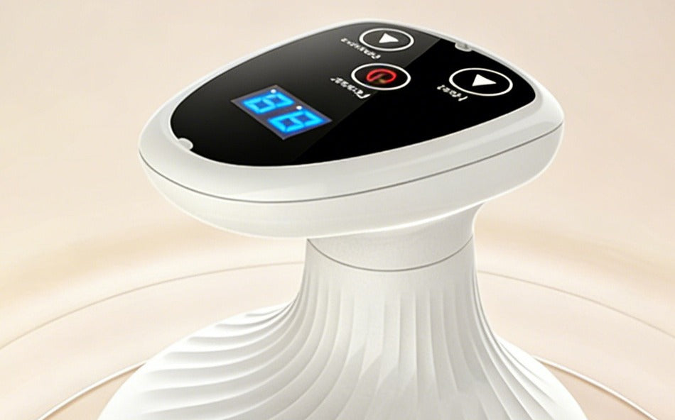 Smart cupping and gua sha massage device by Glow Ritual