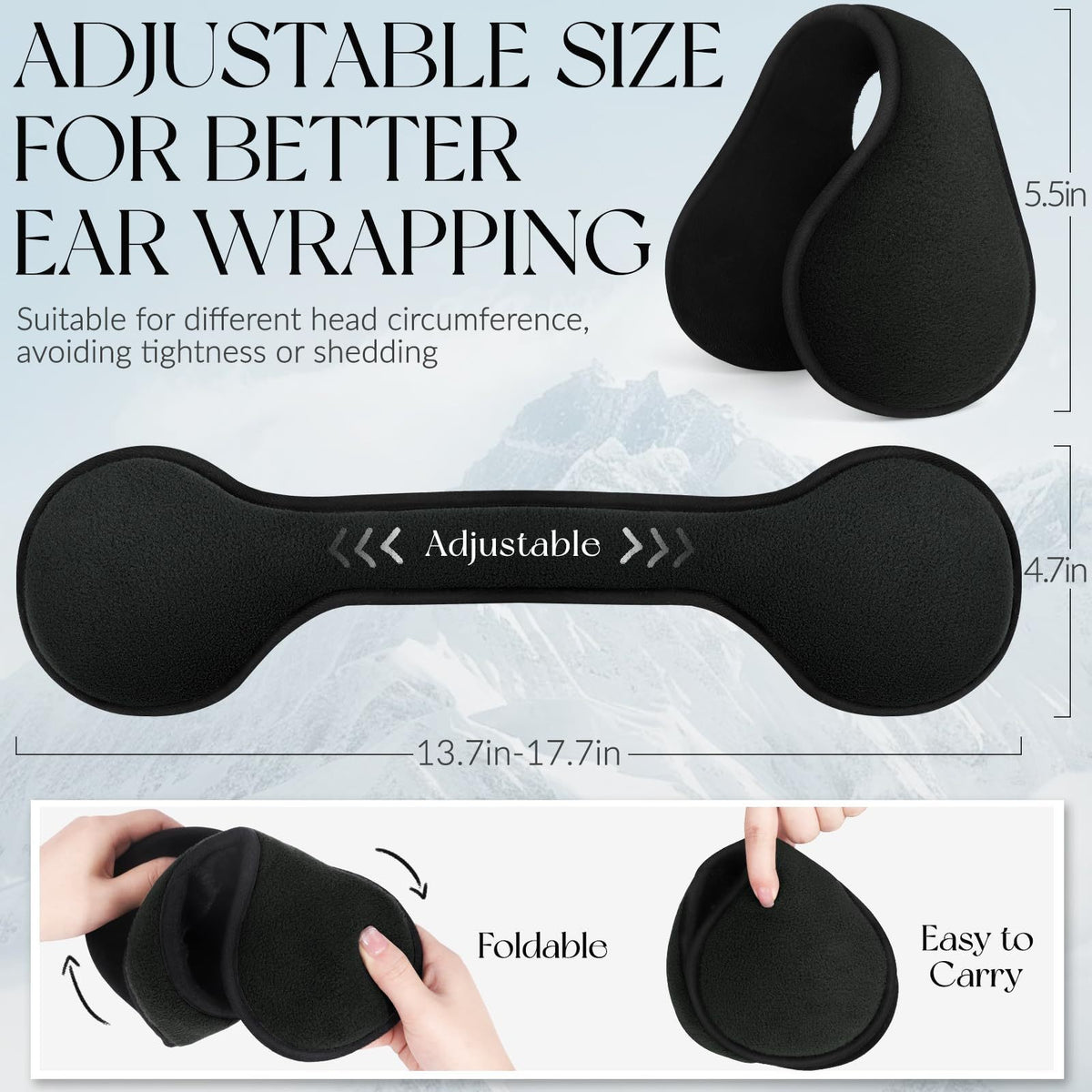 Behind-the-head ear muffs by Glow Ritual