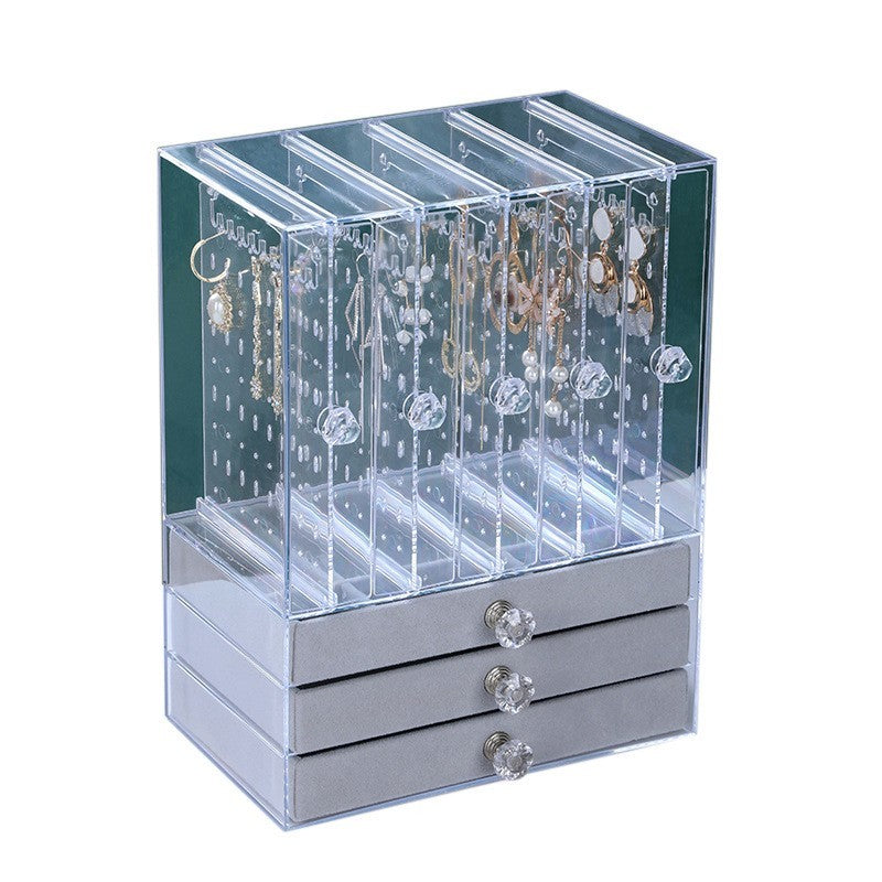 Acrylic jewelry organizer with drawers by Glow Ritual