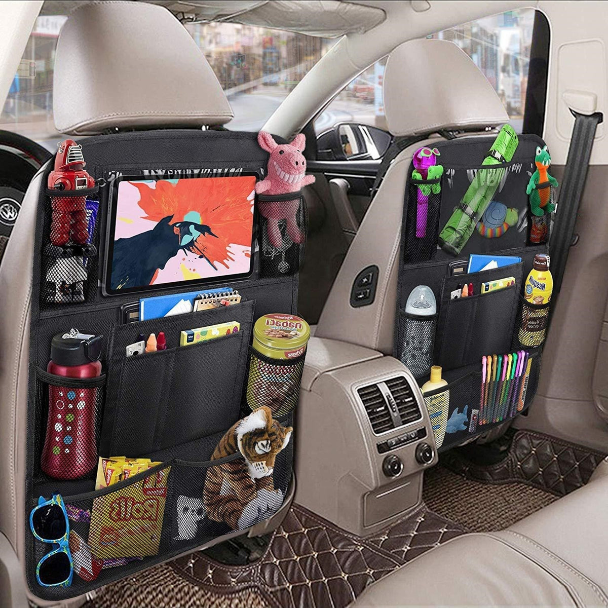 Car backseat organizer by Glow Ritual