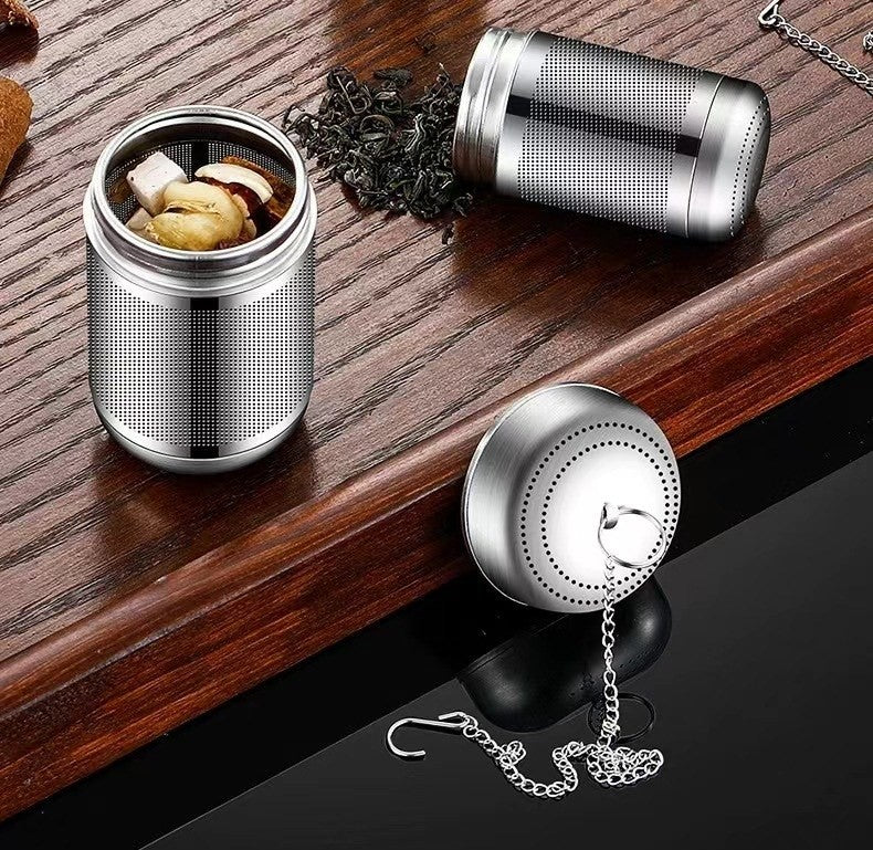 Stainless steel tea infuser by Glow Ritual