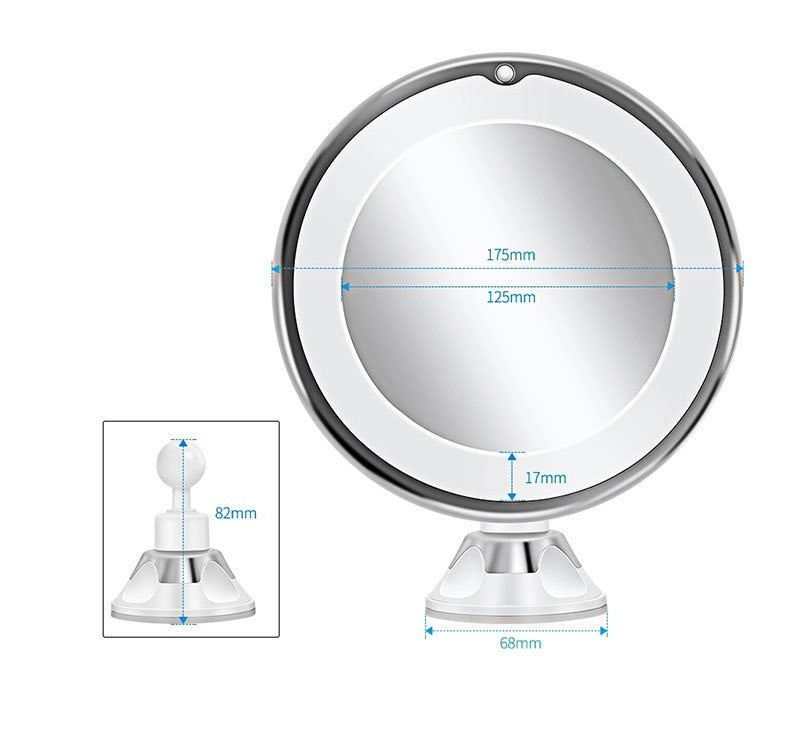 10x magnifying LED suction mirror by Glow Ritual