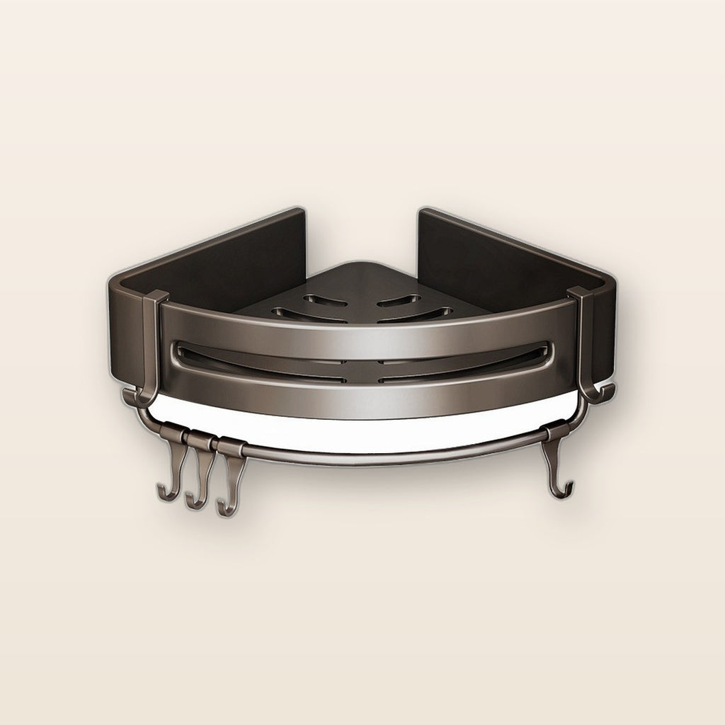 No-drill corner shower caddy by Glow Ritual