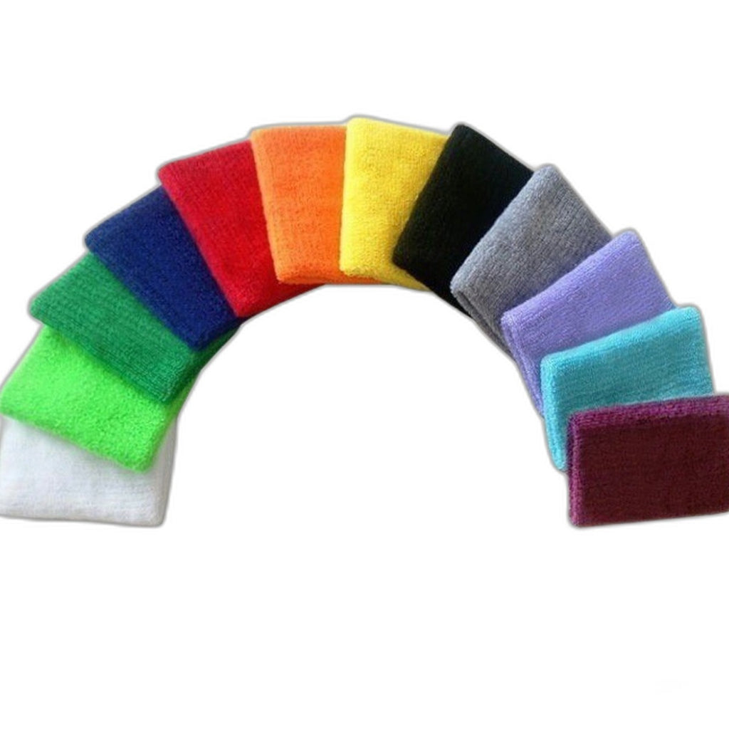 Cotton sweat wristbands by Glow Ritual