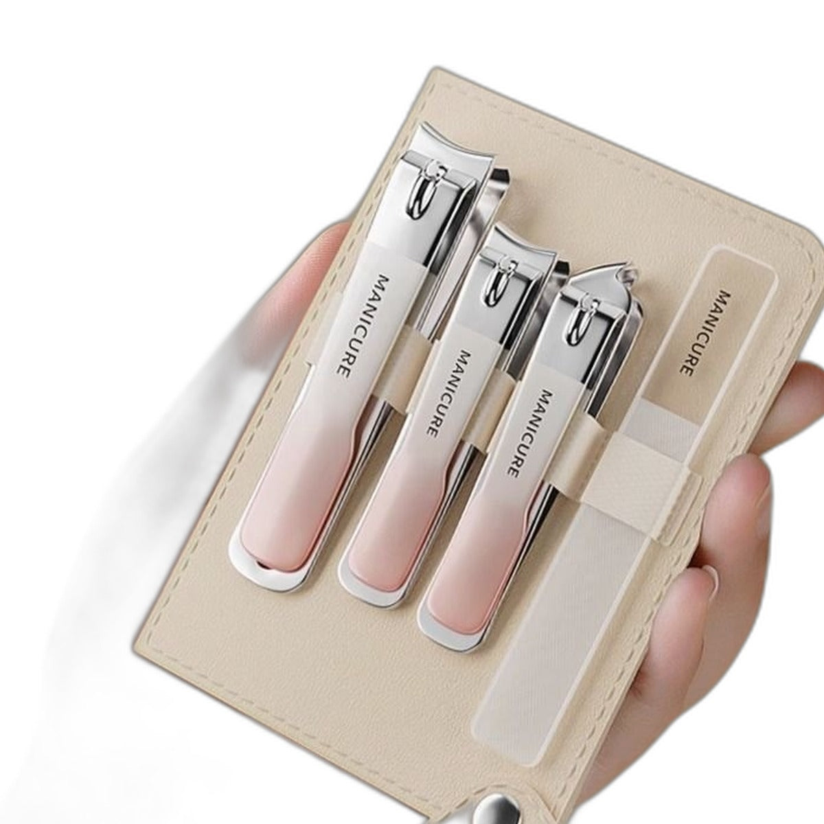 4-piece manicure set in case by Glow Ritual