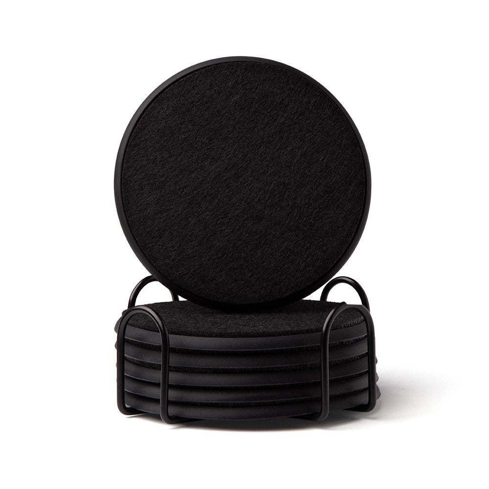 Felt and silicone coasters set by Glow Ritual