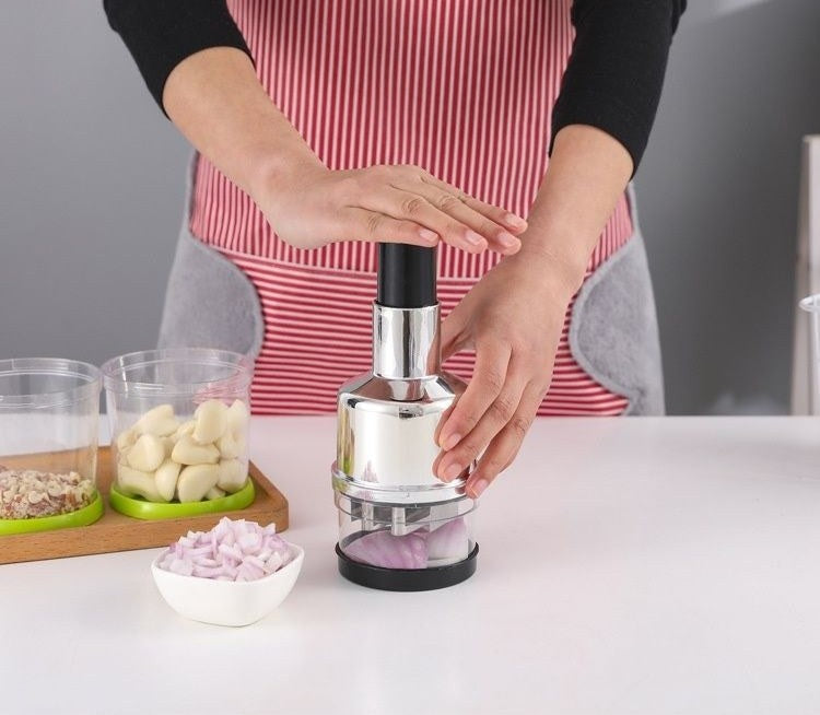 Stainless garlic press by Glow Ritual