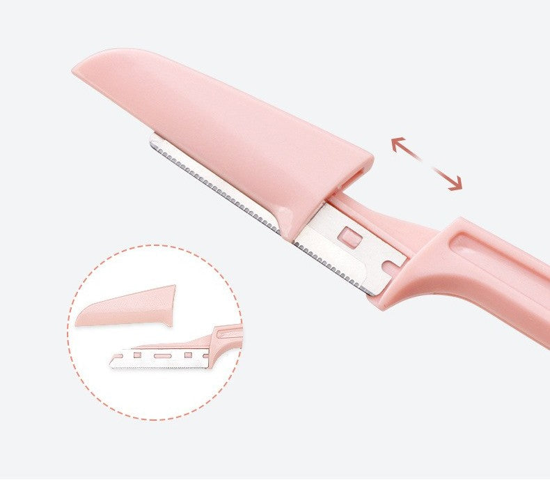 Folding eyebrow razor set by Glow Ritual