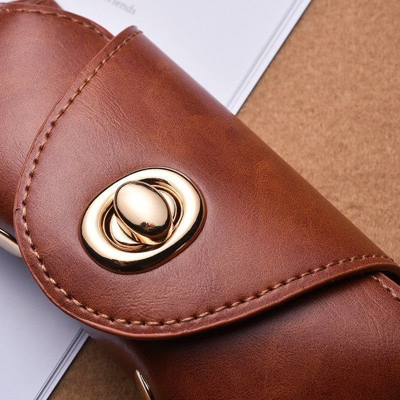 Leather sunglasses case by Glow Ritual