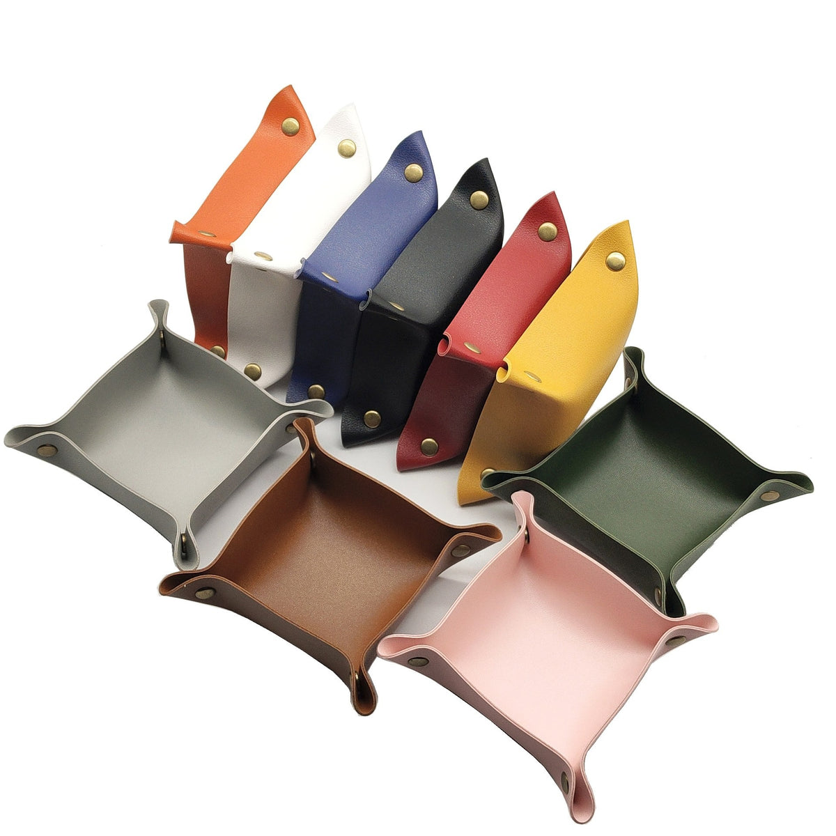 Leather valet catchall tray by Glow Ritual