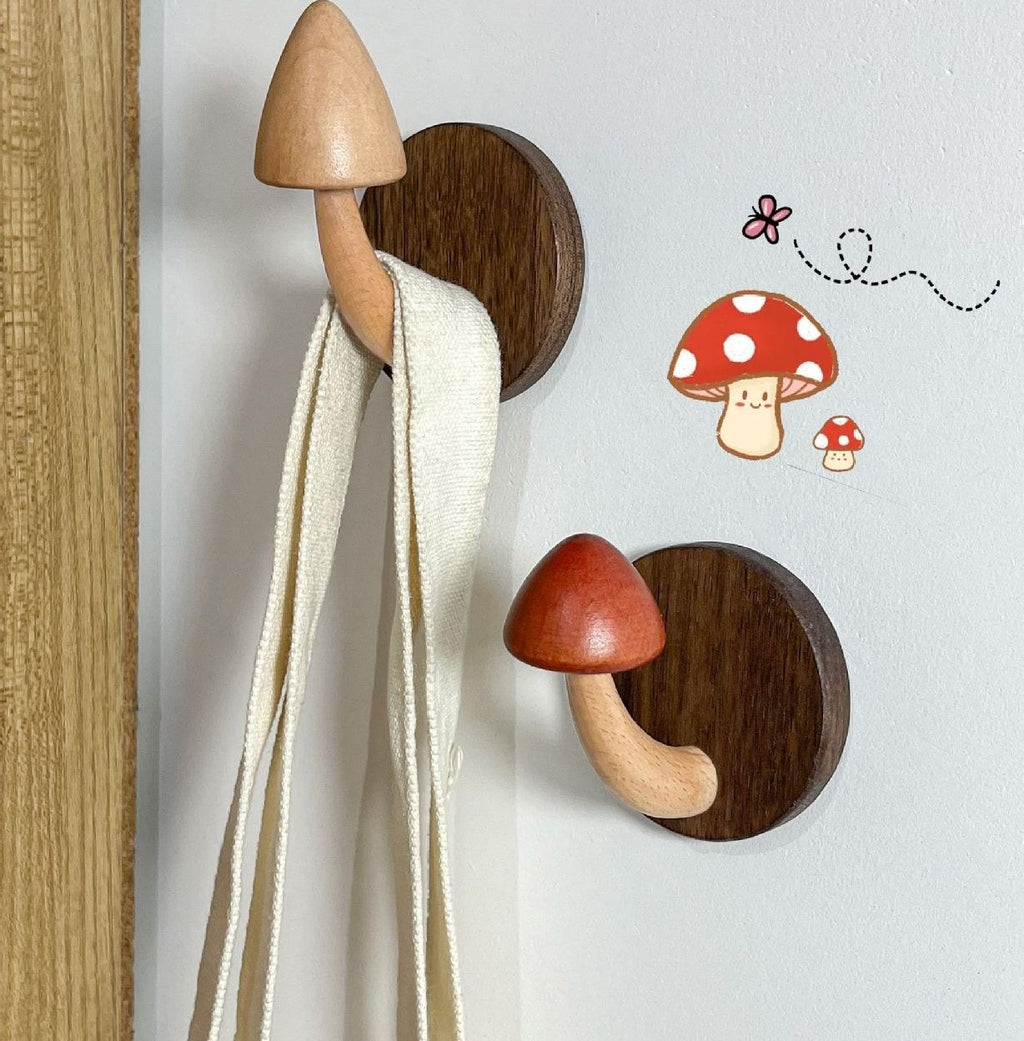 Mushroom wall hook by Glow Ritual
