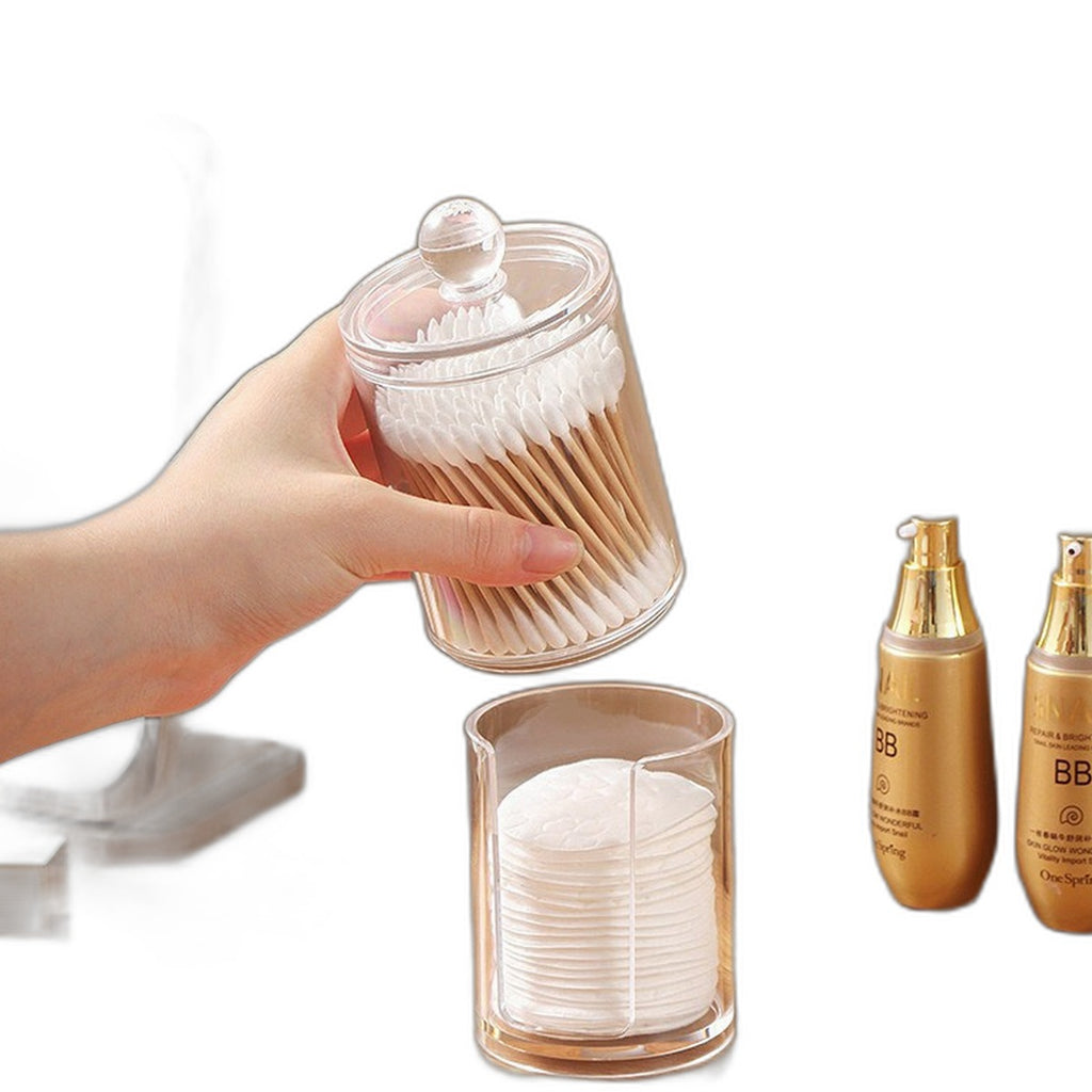 Acrylic cotton pad and swab dispenser by Glow Ritual