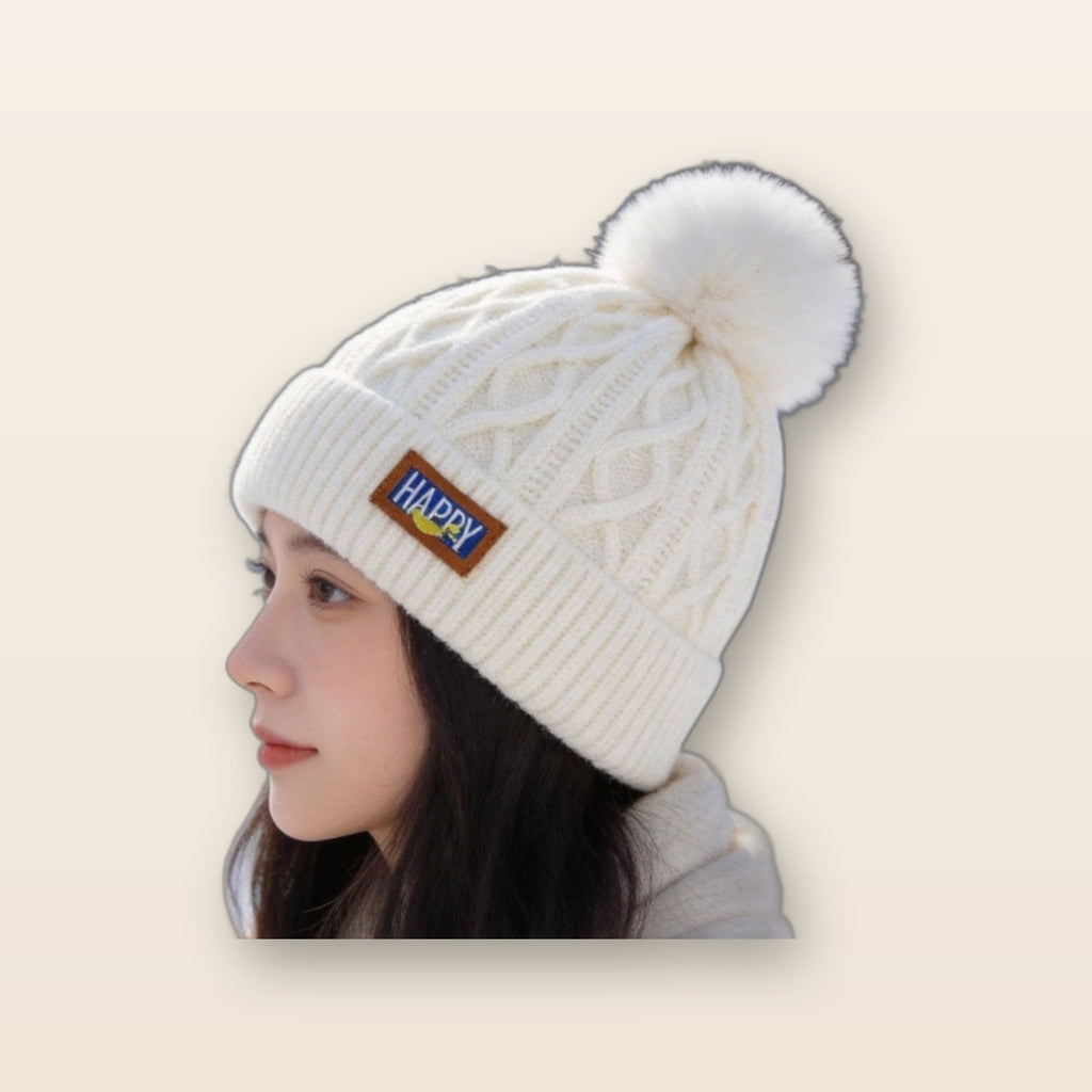 Fleece-lined ear flap beanie by Glow Ritual