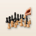 Wooden folding 3-in-1 chess set by Glow Ritual