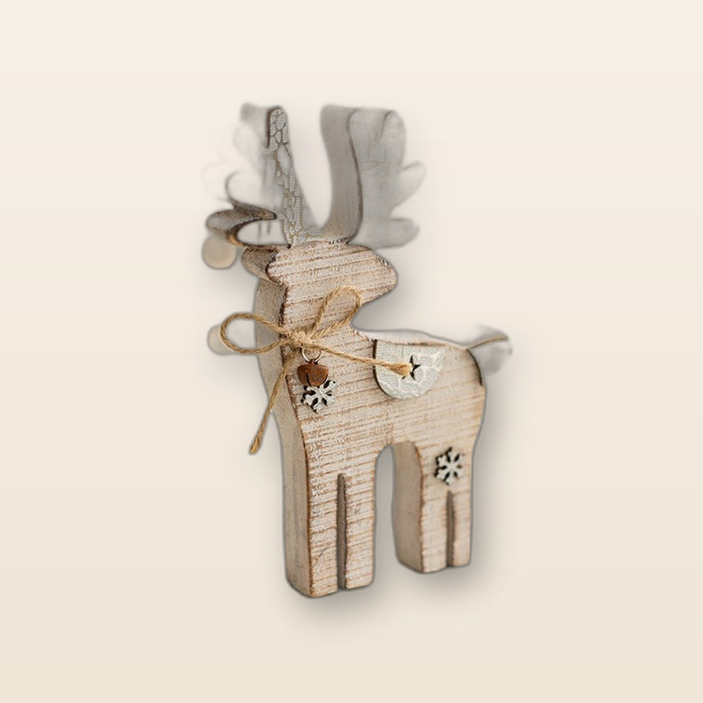 Wooden reindeer decor by Glow Ritual