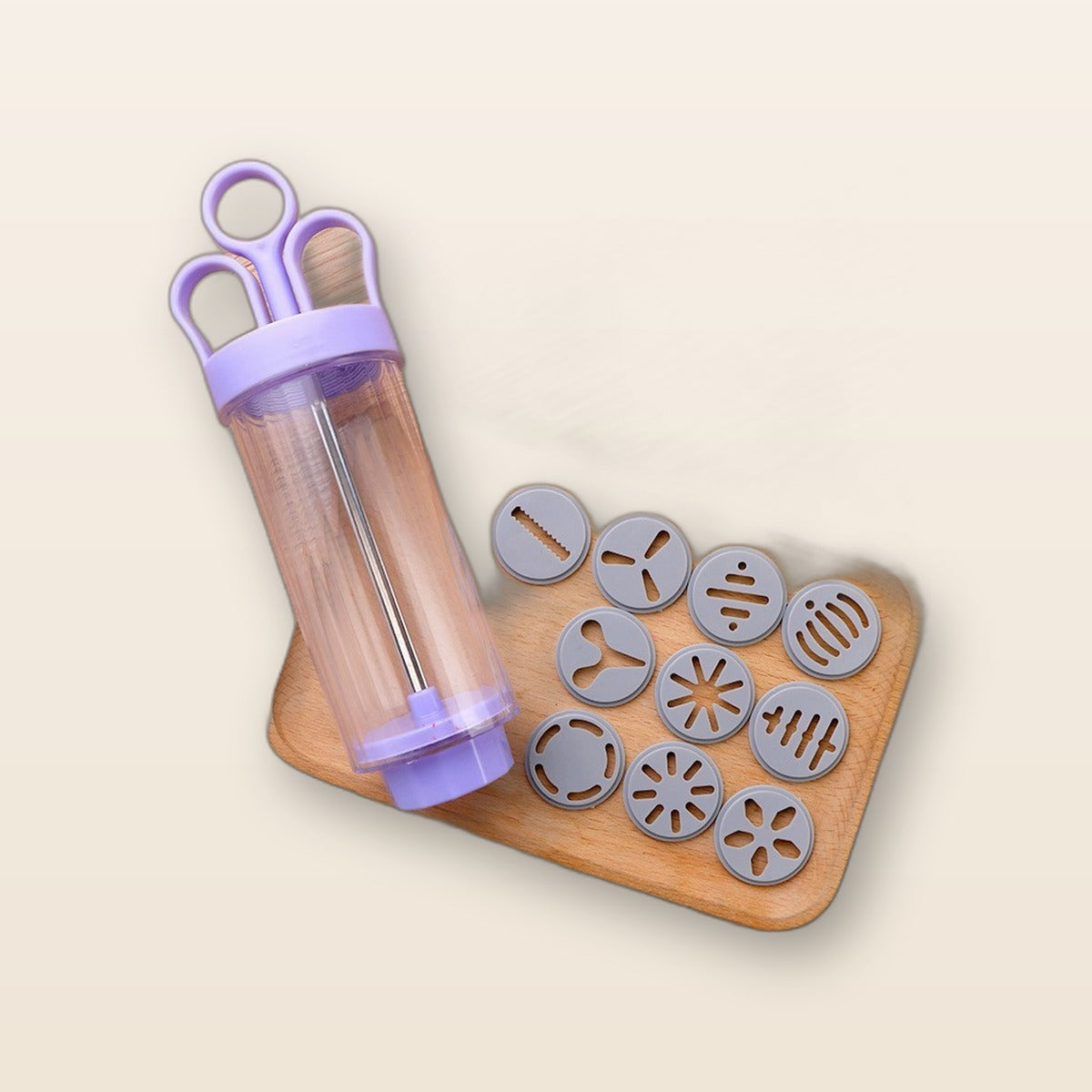 Cookie press gun set by Glow Ritual