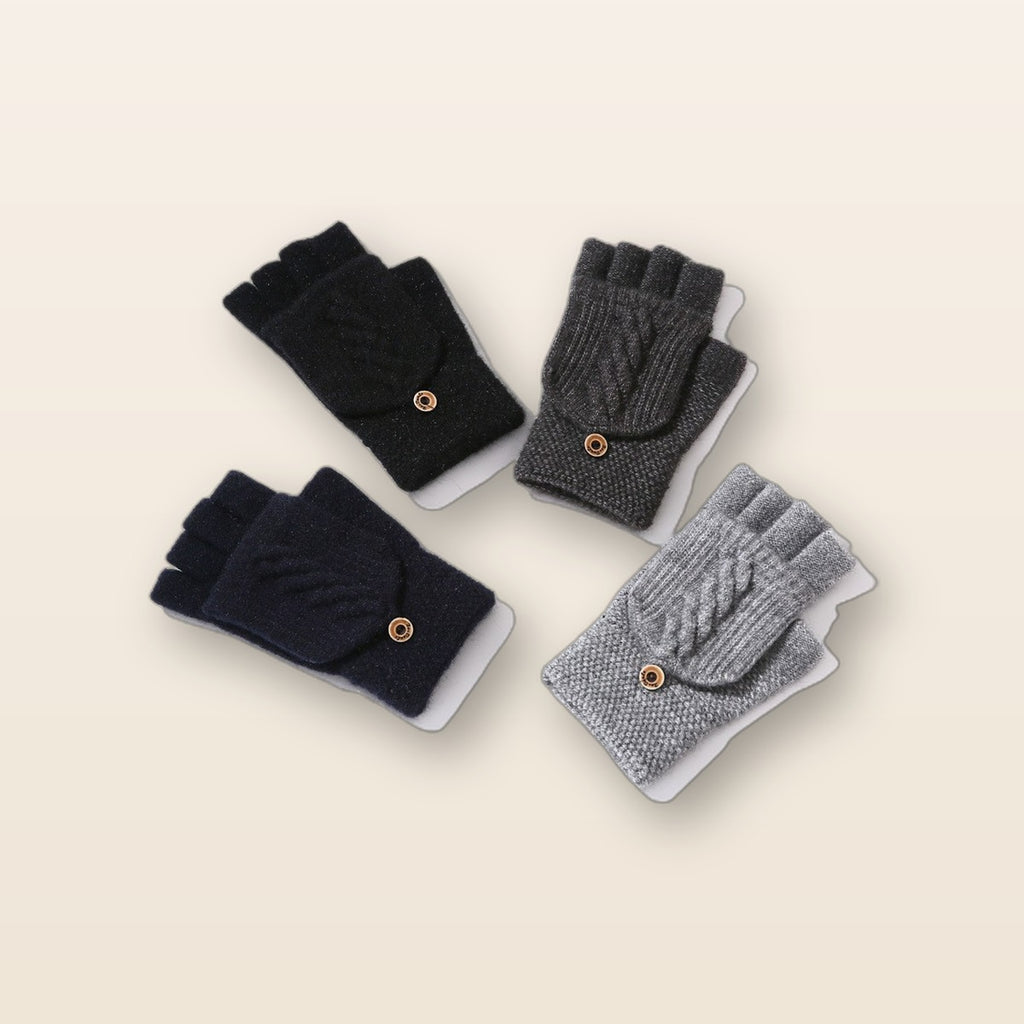 Convertible fingerless mittens by Glow Ritual