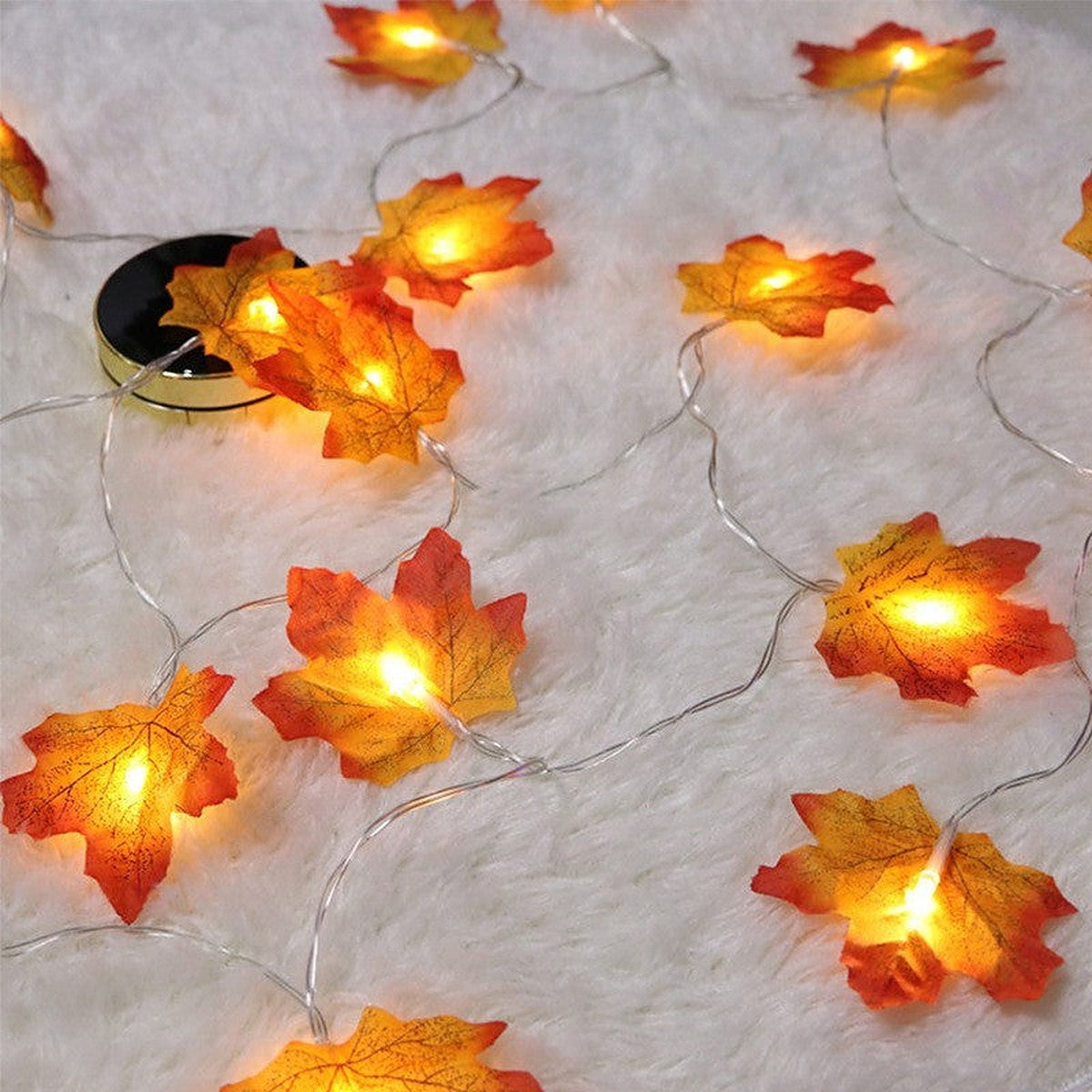 Maple leaf string lights by Glow Ritual